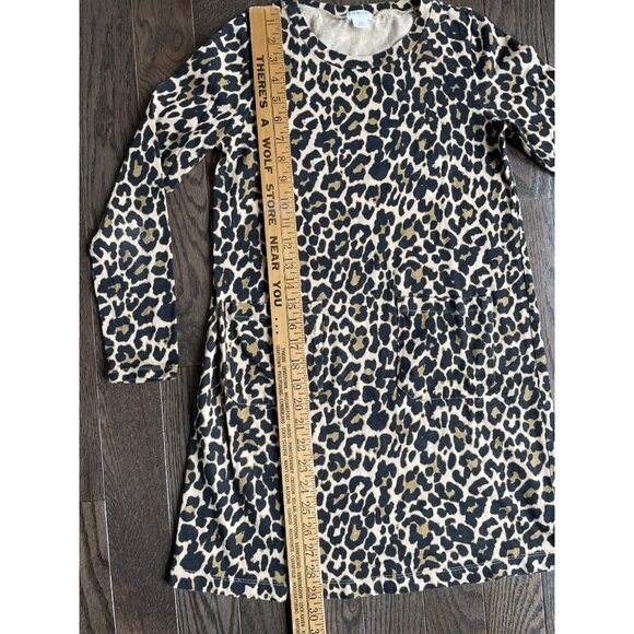 Crewcuts Dress Girls 12 Leopard Print Lightweight Long Sleeve Pockets - Picture 5 of 7